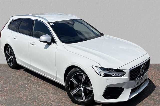 Volvo V90 2.0TD 235bhp AWD D5 R-Design Pro Powerpulse White